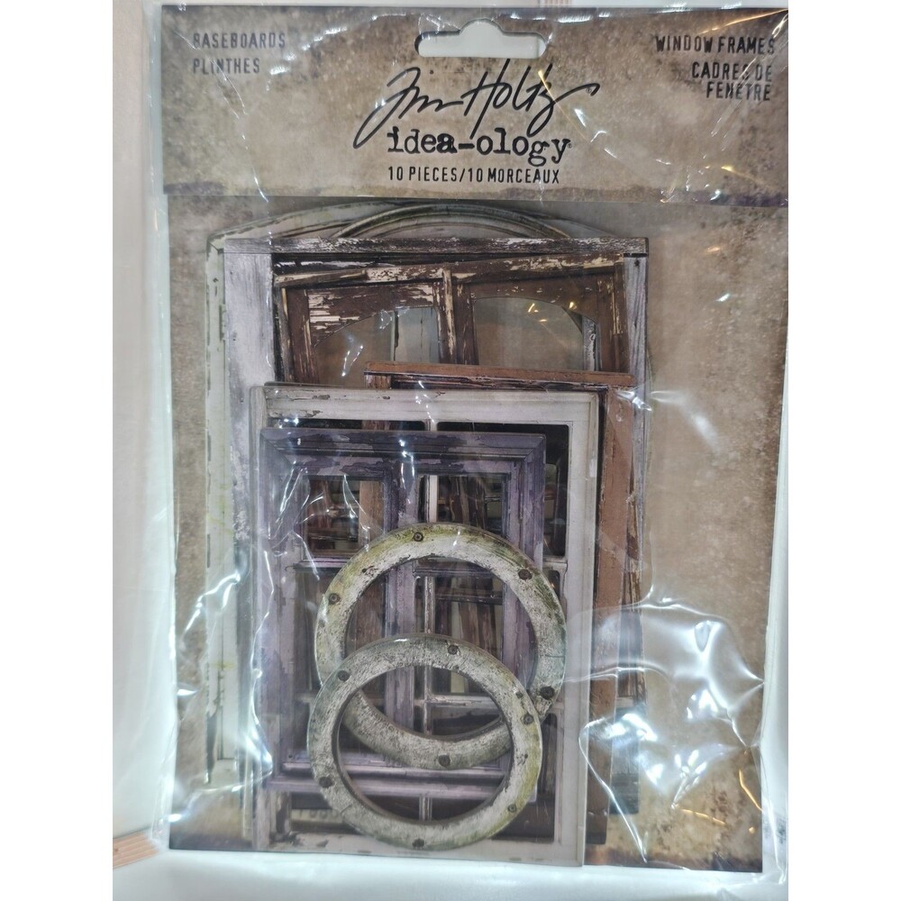 Tim Holtz Idea-ology Baseboards Window Frames TH94248 10 Pieces NEW